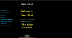 Desktop Screenshot of nisaselect.co.uk